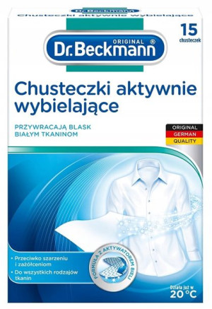 Dr Beckmann Chusteczki aktywnie wybielające 15 szt