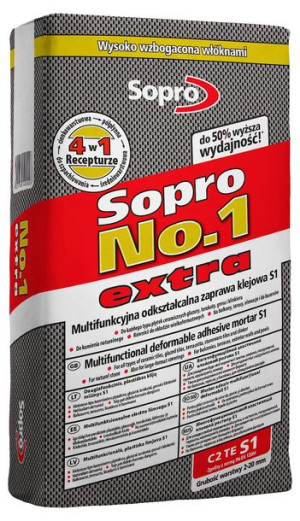 Sopro Zaprawa Klejowa S1 Wysokoelastyczna, Odkształcalna 22,5kg