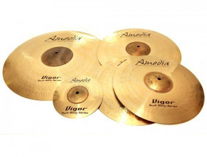 Amedia Vigor Rock Shiny Set + Splash 8 Talerze Perkusyjne Zestaw