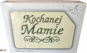 Ręcznik haft w pudełku 70x140 Prezent dla Mamy Kochanej Mamie