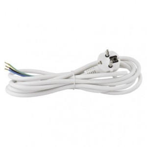 Przewód przyłączeniowy PVC 3×1,0mm, 3m biały