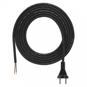 Przewód przyłączeniowy guma 2×1,0mm, 3m czarny