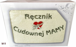 Ręcznik haft w pudełku 70x140 Prezent dla Mamy