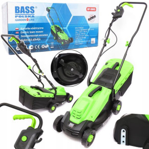 Bass Kosiarka Elektryczna 1600w Do Trawy Z Koszem