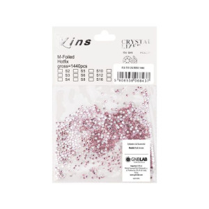 Cyrkonie do paznokci szklane ss5 light rose 1440 szt paczka