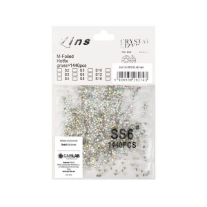 Cyrkonie do paznokci szklane SS6 Crystal AB 1440 szt paczka