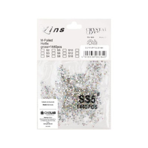 Cyrkonie do paznokci szklane SS5 Crystal AB 1440 szt paczka