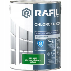 Rafil Chlorokauczuk 5L Zielony RAL6029 Emalia