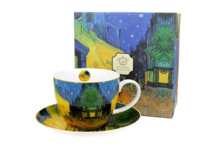 Filiżanka jumbo ze spodkiem 470 ml TERRACE AT NIGHT by Van Gogh