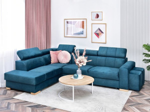 Nowoczesny Narożnik Z Funkcją Spania Do Salonu Miami 4