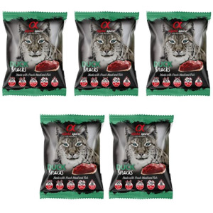 Pakiet Alpha Spirit Przysmak w Kostce z Kaczką dla Kota 5 x 50 g