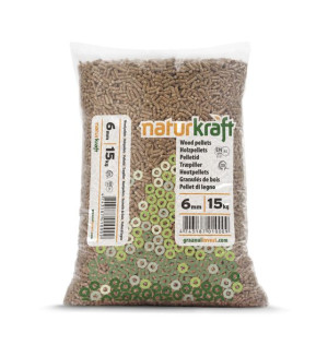 Pellet NatureKraft drzewny z trociny iglastej 990kg EN+ Klasa A1 worki 15kg