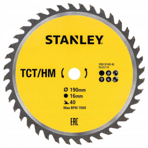 Stanley Tarcza Do Drewna 190x16mm 40z Sta13145