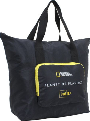 Torba składana zakupowa National Geographic Foldables 16L Czarna
