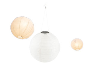 Lampa Solarna Ogrodowa Wisząca LED Lampion Origami 30cm
