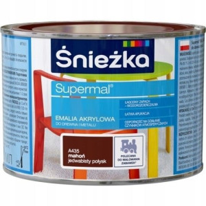 Śnieżka Emalia Akrylowa SUPERMAL 0,4l MAHOŃ A435