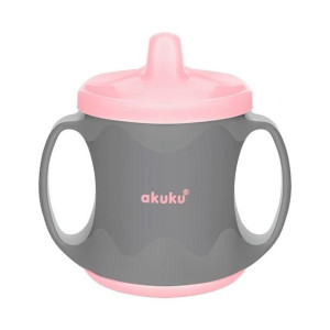 Kubek Niekapek Różowy Twardy Ustnik