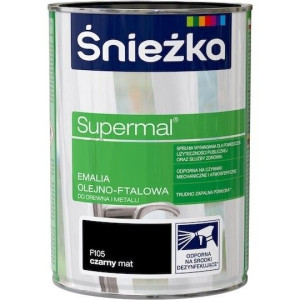 Śnieżka EMALIA OLEJNO-FTALOWA 0,8l Czarny MAT F105
