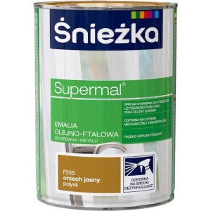 Śnieżka EMALIA OLEJNO-FTALOWA 0,8l Orzech Jasny Połysk F555