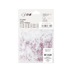 Cyrkonie do paznokci szklane ss3 light rose 1440 szt paczka