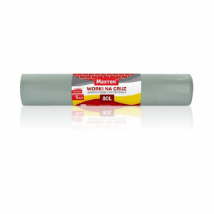 Worki na gruz Master 80 l 5 sztuk szare
