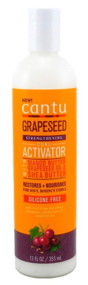 Aktywator  wzmacniający skrętu loków grapeseed 355ml Cantu