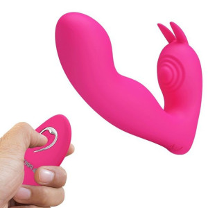 Wibrator Dildo z Wibracją i Pulsacyjną Końcówką