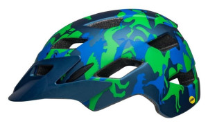 Kask juniorski BELL SIDETRACK matte blue camosaurus roz. Uniwersalny (50–57