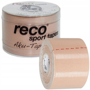 Taśma kinesiotaping Tejpy Reco Tape 5 cm x 5 m beż