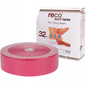 Taśmy Kinesiotaping Reco Tape Różowe Tejpy 5 X 32m