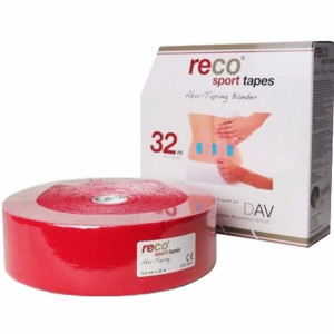 Taśmy Do Kinesiotapingu Reco Czerwone 5cmx32m Tape