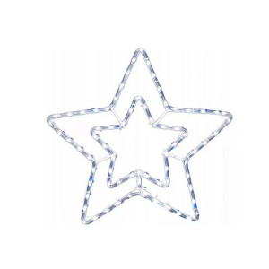 Gwiazda ozdobna zewnętrzna przezroczysta WS-6/F/G/LED/FE zimny OKEJ LUX