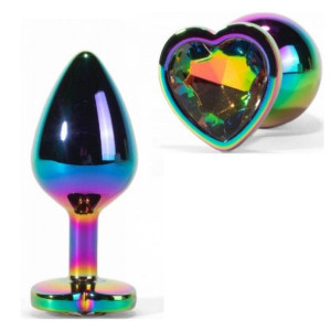 Błyszczący opalizujący Korek analny 8,2cm