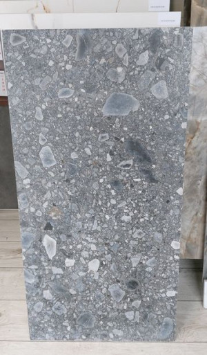 Płytki łazienkowe lastryko matowe Ceppo nuovo grafit 120x60 Cerrad