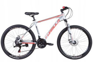 Rower MTB rama 18 cali 26 srebrny aluminium 21Bieg