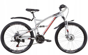 Rower MTB rama 19 cali 26 czarny amortyzacja