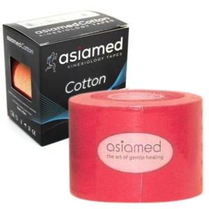 Kinesiotaping Asiamed 5cmx5m Czerwone Plastry Tape