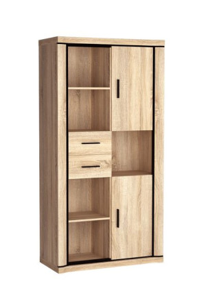 Regał Dallas D23 97cm Dąb Sonoma/truflowy