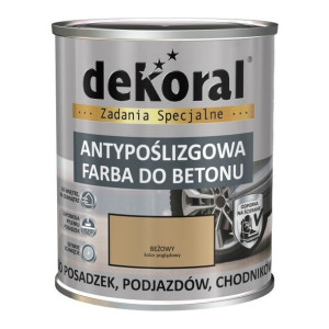 DEKORAL Antypoślizgowa do Betonu AKRYLIT B 0,75l Beżowy
