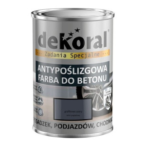 DEKORAL Antypoślizgowa do Betonu AKRYLIT B 0,75l Grafitowo-Szary