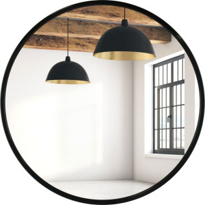 Lustro okrągłe Lawabo Mebel 70cm. czarne