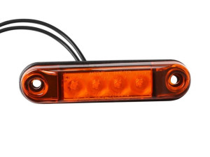 Lampa obrysowa typu SLIM 4x LED, 12/24V, pomarańczowa