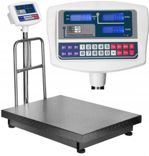 Waga Magazynowa Sklepowa Elektroniczna 500kg 60x80 Oparcie