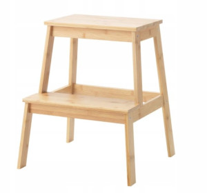 Ikea TENHULT taboret typ bekvam stołek naturalny