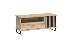 Szafka Rtv Cali C7 124cm Dąb Artisan Nogi