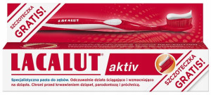 LACALUT AKTIV Pasta do zębów 75ml + SZCZOTECZKA
