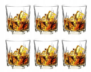 Szklanki Do Drinków Whisky Napojów Niskie 6 Szt