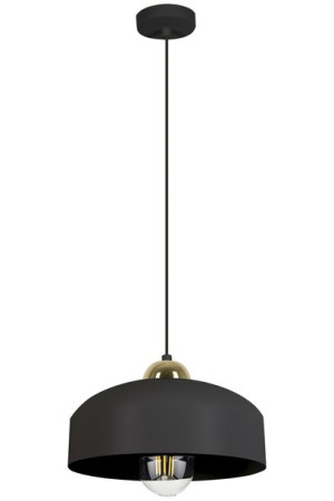 Lampa Wisząca Melania Metalowa Czarna Loft