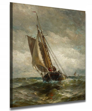 Obraz Płótno H.Chase 1882 Running for an Anchorage