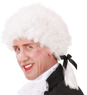 Peruka Barokowa Mozart Mozarta Rejent Sędzia Sędzi